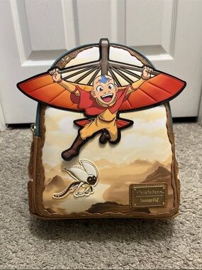 NWT Loungefly Avatar: The Last Airbender Aang Glider Mini Backpack